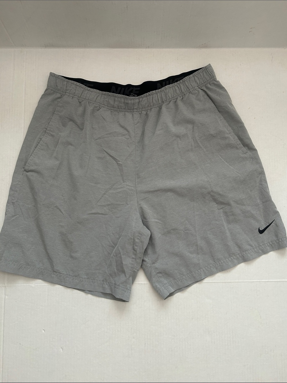 Nike Men’s Light Gray Dri-fit Athletic Shorts Size XXL